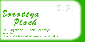 dorottya ploch business card